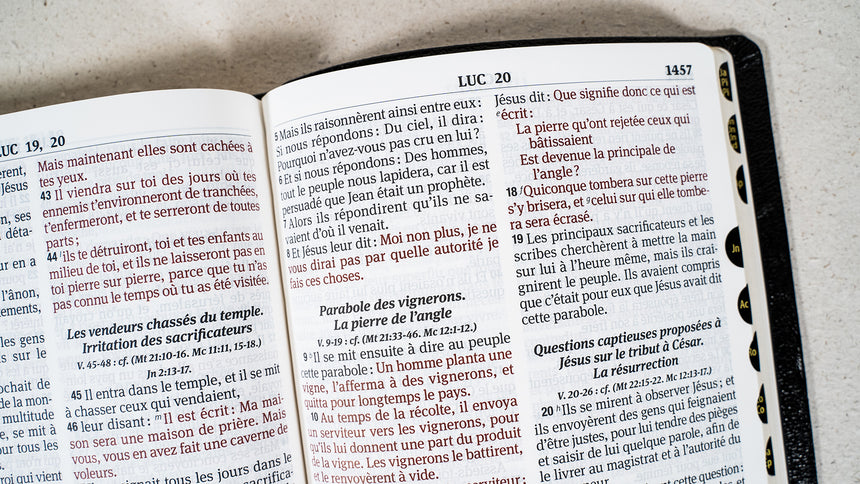 Bible souple avec gros caractères