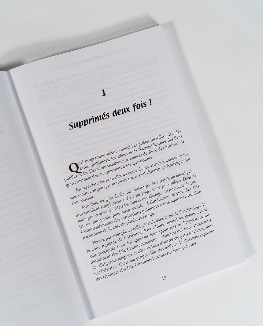 Les dix commandements supprimés deux fois